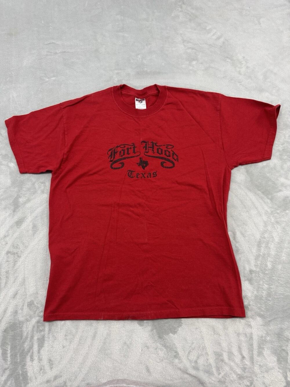 Vintage JERZEES Fort Hood Texas Military Shirt Size Large